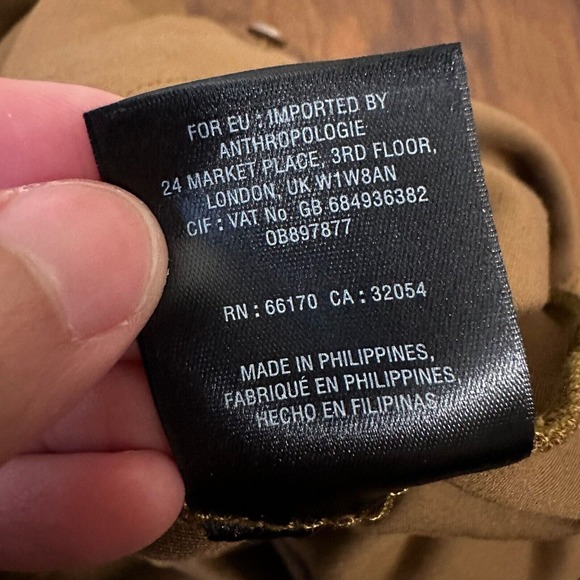 THE ESSENTIAL SLIM by ANTHROPOLOGIE Ankle Zip Trousers Pants Camel Brown - Picture 11 of 14